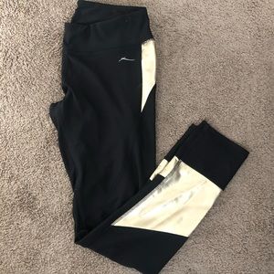 Black & gold leggings